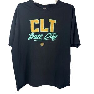 Buzz City CLT T Shirt Mens Charlotte Hornets City Edition NBA Fan Shirt black XL